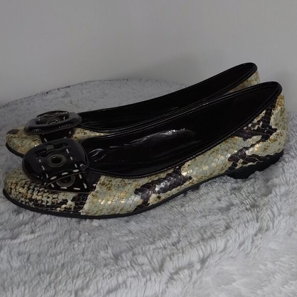 Bernardo Snakeskin Flats  - Picture 5 of 6